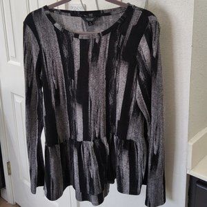 Black and Gray Lightweight Sweater